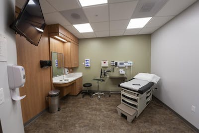 inside gohealth urgent care exam room